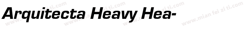 Arquitecta Heavy Hea字体转换